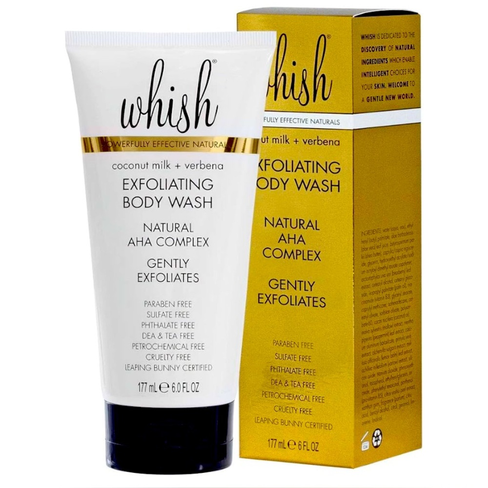WHISH Coconut Milk + Verbena
Exfoliating Body Wash